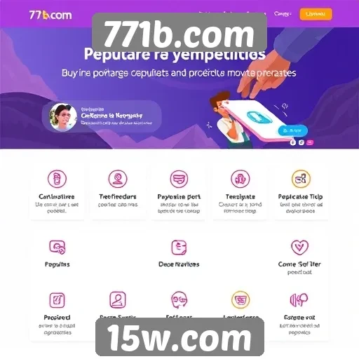 Características principais do site 771b.com